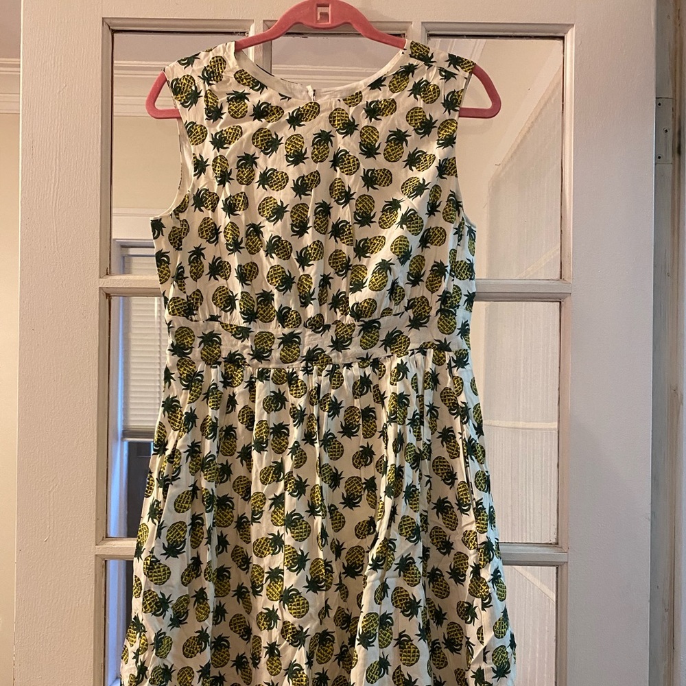 Emily and Finn Modcloth Pineapple Print Dress